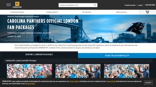 
                            9. Carolina Panthers London Packages - primesport.com