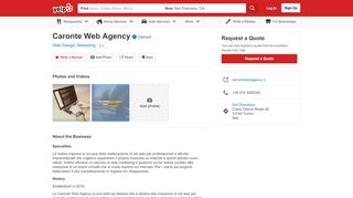 
                            7. Caronte Web Agency - Request a Quote - Web Design - Yelp