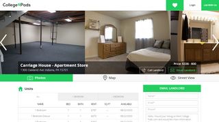 
                            6. Carriage House - Apartment Store - Indiana | Rent College Pads