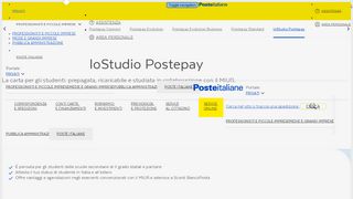 
                            8. Carta Postepay IoStudio - Poste Italiane