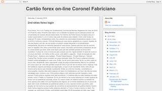 
                            6. Cartão forex on-line Coronel Fabriciano: 2nd skies forex login