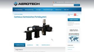 
                            6. Cartesius Kartesisches Portalsystem | Aerotech Germany