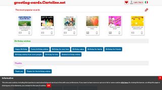 
                            6. Cartoline.net - Your free virtual greeting cards service