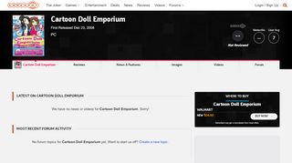 
                            8. Cartoon Doll Emporium - GameSpot