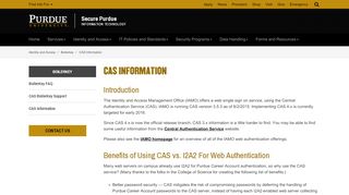 
                            4. CAS Information - Secure Purdue - Purdue University