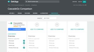 
                            6. CascadeGo Comparison with Similar Apps | GetApp®