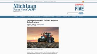 
                            8. Case IH rolls out AFS Connect Magnum Series Tractors ...