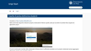 
                            2. Casella di posta elettronica studenti – Unipi Start