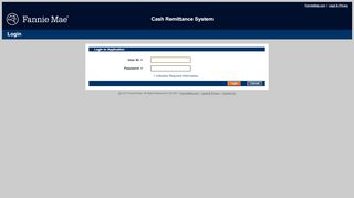 
                            9. Cash Remittance System - fapt.efanniemae.com