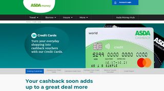 
                            5. Cashback Credit Cards - Apply Online Today - Asda Money