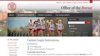 
                            1. Cashnet Login Instructions | Cornell University Division ...