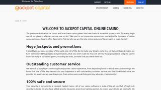 
                            4. Casino - Jackpot Capital Online Casino