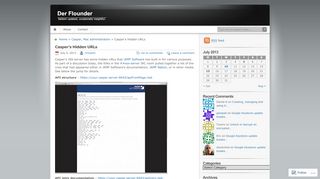 
                            5. Casper's Hidden URLs | Der Flounder