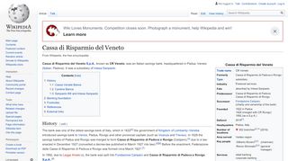 
                            7. Cassa di Risparmio del Veneto - Wikipedia