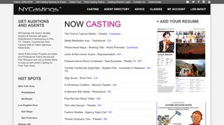 
                            10. Casting calls for Actors, Models, Dancers & Singers - Union & Non ...