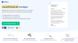 
                            7. casualfriends.de Vertrag in 2 Minuten kündigen