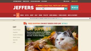 
                            7. Cat Supplies: Beds, Collars, Scratchers, Flea & Tick ... - Jeffers Pet