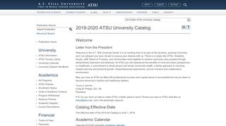 
                            6. catalog.atsu.edu - A.T. Still University - Acalog …