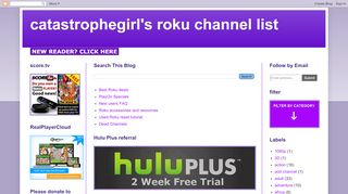 
                            9. catastrophegirl's roku channel list: Pub-D-Hub