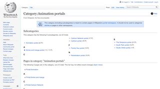 
                            5. Category:Animation portals - Wikipedia