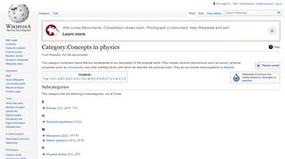 
                            5. Category:Concepts in physics - Wikipedia