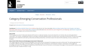 
                            6. Category:Emerging Conservation Professionals - Wiki