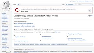 
                            9. Category:High schools in Manatee County, Florida - Wikipedia