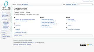 
                            3. Category:Mods - Portal Wiki