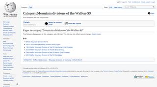 
                            1. Category:Mountain divisions of the Waffen-SS - Wikipedia