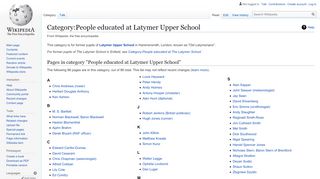 
                            9. Category:People educated at Latymer Upper School - Wikipedia