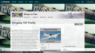 
                            9. Category:Slingsby T67 Firefly | Wings on Film Wiki | FANDOM ...