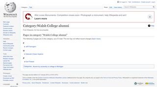 
                            9. Category:Walsh College alumni - Wikipedia