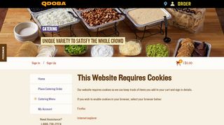 
                            7. catering.qdoba.com | Cookies are Required