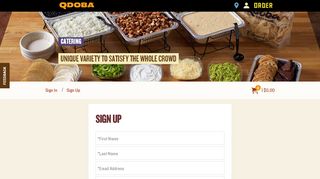 
                            5. catering.qdoba.com | Sign Up