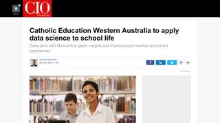 
                            9. Catholic Education Western Australia to apply data science to ...