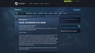 
                            2. CAVE JOHNSON IS G-MAN :: Portal 2 General Discussions