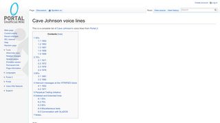 
                            1. Cave Johnson voice lines - Portal Wiki