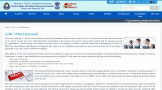 
                            1. CBEC ACES-GST :: CBIC Mitra Helpdesk