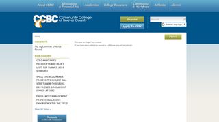 
                            8. CCBC EVENTS - Community College of Beaver County