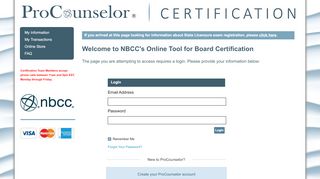 
                            3. CCE's Exam Registration Request for State ... - Login Required - NBCC