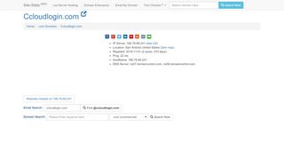 
                            6. Ccloudlogin.com - site-stats.org