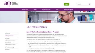 
                            1. CCP requirements | Alberta College of Pharmacy