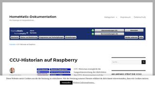 
                            8. CCU-Historian auf Raspberry - HomeMatic-Dokumentation