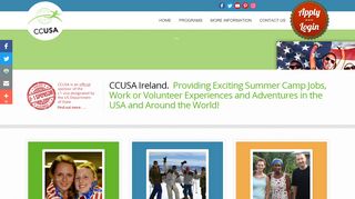 
                            5. CCUSA Ireland - Summer camp jobs, work and travel ...