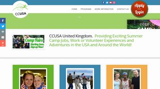 
                            2. CCUSA United Kingdom - Summer camp jobs, work and travel ...