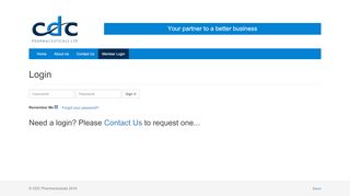 
                            9. CDC Pharmaceuticals - Login