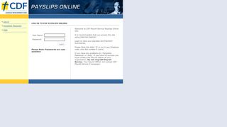 
                            11. CDF Payslips Online