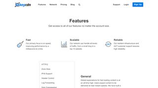 
                            1. CDN Features - KeyCDN