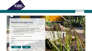 
                            5. CDU Apply Online (not Logged In) - Register or Login