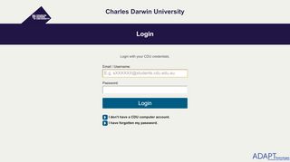 
                            1. CDU Portal - Charles Darwin University